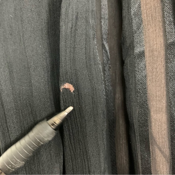 BCBG Max Azria Silk Chiffon Maxi Dress Black - Picture 17 of 17